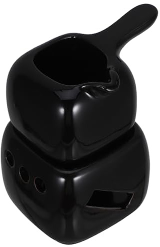 GALPADA Tazza Fonduta Ceramica Compatta Per Sciogliere Cioccolato Burro e Formaggio Scaldavivande Elegante e Resistente Per Uso Domestico e Professionale