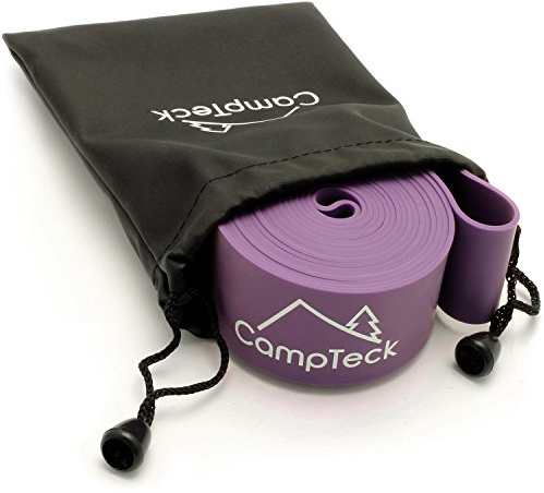 CampTeck Bande Elastique Etirement Ballet Sangle Stretch pour Danse, Yoga, Aérobic, Gymnastique, Pilâtes, Flexibilité, etc. - Violet 150cm (S)