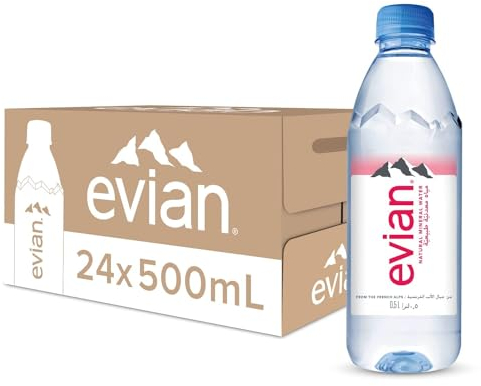 Evian Prestige Mineral Water 24 Bottles 500 ml