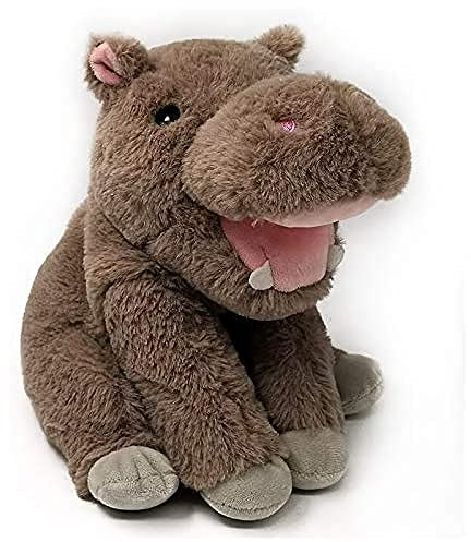 Neo Toys Värmeflaska, värmekudde plysch för mikrovågsugn och kylning, 200234, flodhäst