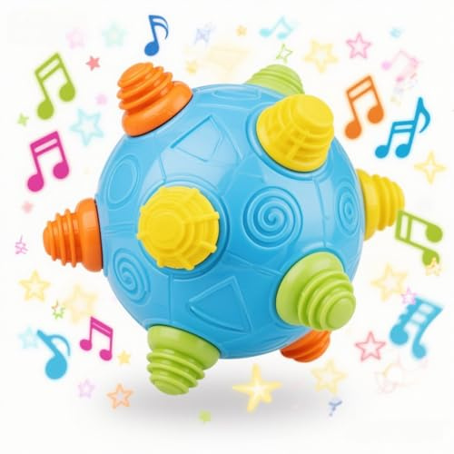 Pelota de desarrollo para bebés, juguete educativo para bebés, niños pequeños, mascotas para Navidad (sin batería)