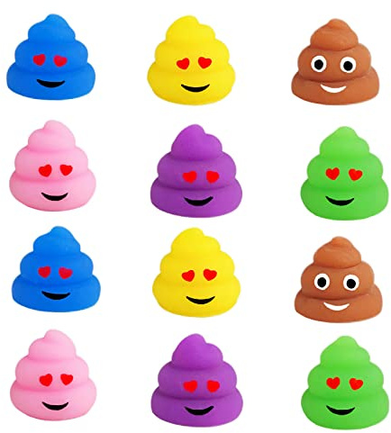 POPOYU 12 st kawaii mochi squishy leksaker, söta djur squishy anti stress barn, mini squishies mjuk squishies leksak, halloween jul påsk födelsedag inbjudningar barn överraskningsväska