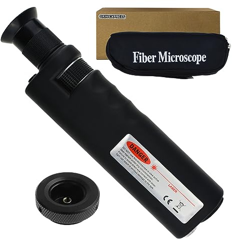 GAIN EXPRESS 400x Microscopio Portatile Fibra Ottica Strumento Ispezione Microscopio Tascabile Illuminazione Coassiale LED