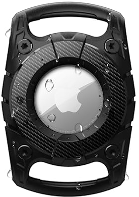 ONEONTA Airtag Hund - Airtag Hundehalsband - Airtag Anhänger Hund - Apple Tag Air Halsband Hund - Airtag Hülle Hund Wasserdicht (Breite 2.5CM)