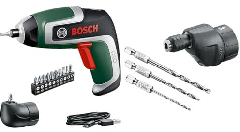 Visseuse compacte sans fil Bosch - IXO Kit (7e génération ; 3,6 V ; 2,0 Ah ; 5,5 Nm ; adaptateur & Mandrin excentré Bosch - Adaptateur pour perceuse/visseuse IXO avec jeu de forets