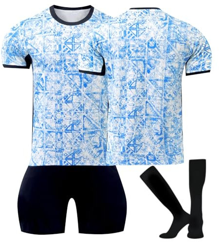 Fußball Trikot, Neue 24 Hause/Auswärts Fußball Trikot Kinder Erwachsener, Nr.7 Fussball Trikots Shorts und Socken Anzug Jungen Herren