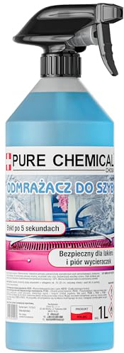 CHOSA Spray Deghiacciante Auto 1L - Spray Antighiaccio per Parabrezza e Vetri Auto - Formula Sbrinante Rapida con Spruzzino per Una visibilità Immediata e Sicura