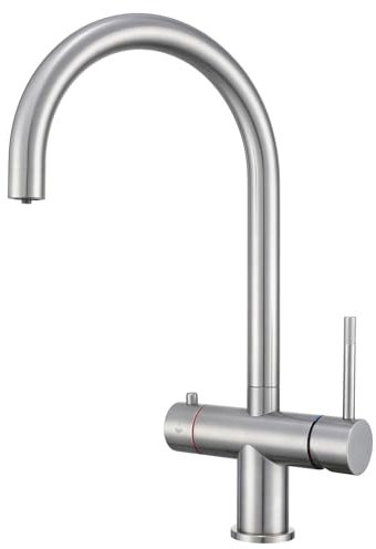 Yamataro 3 in 1 Boiling Water Tap Instant Hot Water Tap for Kitchen with Boiling Hot and Cold Water Outputs Stainless Steel Childlock Boiling Tap Only (Boiler and Filter Not Included)