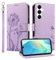 Trugox Wallet Case for Samsung Galaxy A16 4G / 5G Phone Case Leather Dandelion with Credit Card Holder Purse Kickstand Folio Book Folding Flip Case Cover Women Shockproof - Lilac