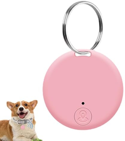 Traceur GPS Chien Android sans Abonnement, Localisateur GPS pour Chien, Tracker sans Abonnement Porte Clé, pour Porte Clés Chat Téléphone Portable Valises Portefeuilles Clés Sacs