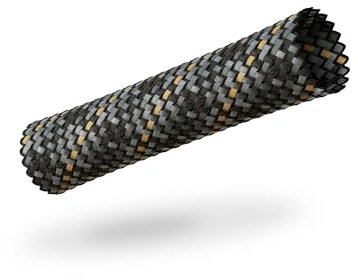 VIABLUE Manicotti * Tubo intrecciato * Stone * Dimensione grande per cavi Ø da 13 a 26 mm * al metro * Tubo in tessuto/guaina di protezione per cavi/cavo * per m