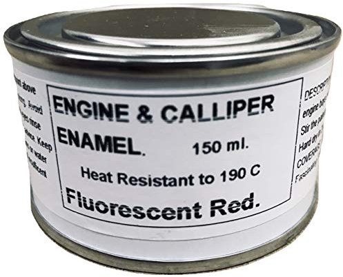 1 x 150ml Fluorescent Red Heat Resistant Brake Caliper & Engine Paint