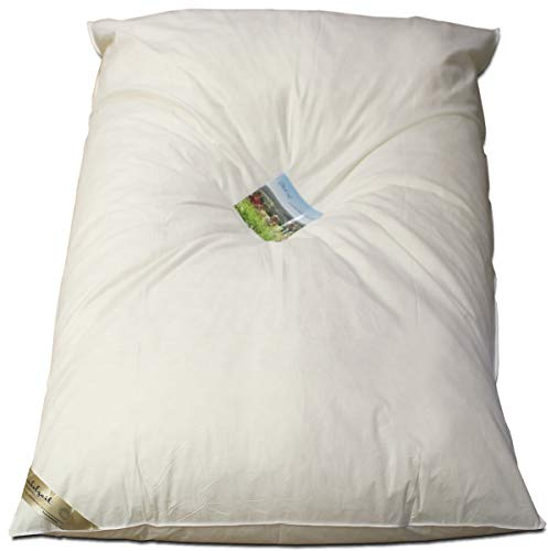 Ballonbett in 135x200 cm mit 3000 Gramm Füllung aus weißen neuen Gänsefedern (100% Federn) Klasse 1 nach DIN EN 12934, Wärmebereich 3 - warm Federbett Oberbett Winterbett Winterdecke Made in Germany