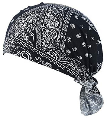 Bandeau d'echarpe de Pirate de Cyclisme Casquette de Foulard Tête Hommes Femmes en Plein air Écharpe Fonctionnelle Respirant Séchage Rapide Ajustable Chapeaux de Sport Bandana