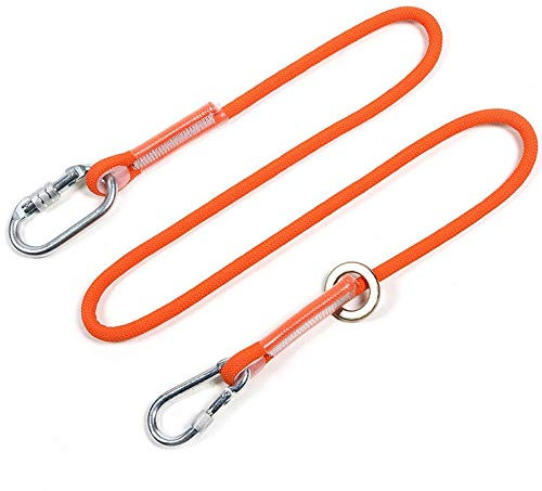 SwaYve Working at Height Safety Harness, Fall Protection Safety Belt Climbing Full Body Roof Safety Kit/Orange a/1.6M
