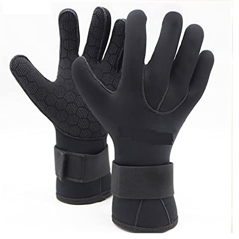 nmbhus 3 / 5MM Tauchen Neoprenhandschuhe Männer Frauen Speerfischen Winter Schwimmausrüstung Unterwasser Anti-Rutsch Warm Jagd Tauchhandschuh (Color : 3MM, Size : S)