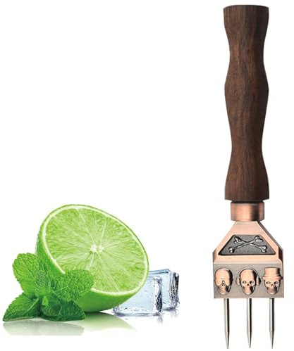 Generisch Ice Pick 7.09 Inch - Robust Picks for Breaking Ice Axe - Crusher - Chisel Chipper - Skull Pattern Three- Pick