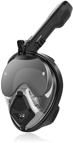 HPLSZCN Full Face Snorkel Mask Adult | Diving Goggles, 180° Anti-Fog Panorama, Spectacle Wearers, Foldable