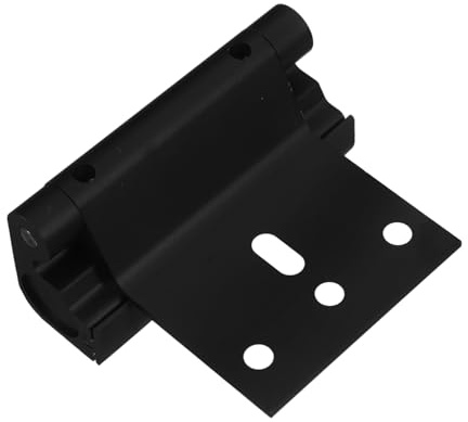 HEATSHAKING Cerradura de Refuerzo para Puertas Inclinadas de Seguridad Cerradura de Seguridad para Instalación con Tornillos Protección Adicional para Hogar Color Negro