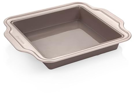 Tescoma 623320 Tortiera quadrata in silicone con bordo in metallo 20x20 cm, Delícia