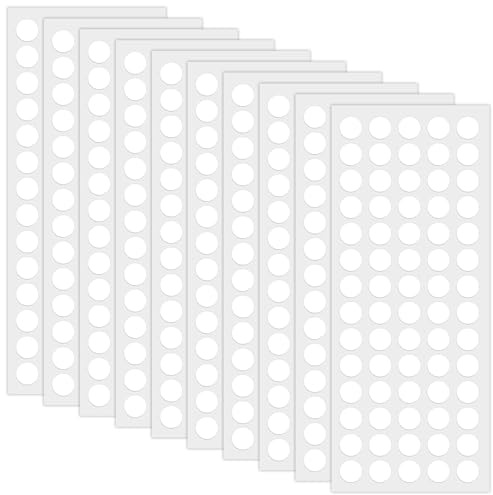 DIPZO Pack of 700 Transparent Double-Sided Adhesive Dots, Waterproof and Removable Round Stickers for DIY, Festival, and Office Decoration (6mm Diameter, 0.5 mm Thick)