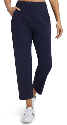 Libin Pantalones Vestir Casuales Mujer 7/8 Jogger Azul Marino XL