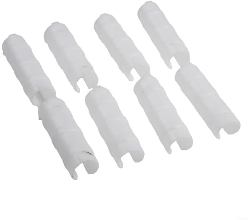 20 morsetti per serra ABS+PC per il fissaggio di pellicola protettiva ai telai dei tubi adatti per sistemi di copertura stagionale delle colture (32 mm)