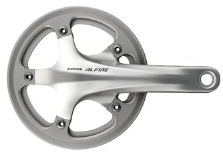 SHIMANO Kettenradgarnitur Alfine FC-S501 Mod. 2014 39 Z., silber, mit zwei Kettenschutzringen