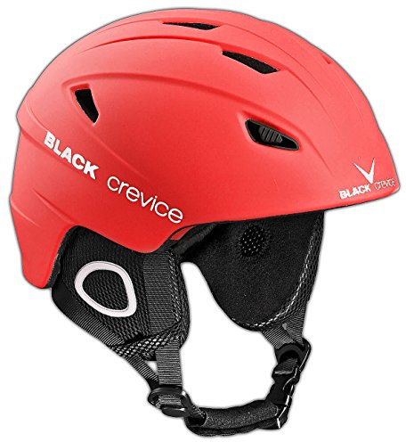 Black Crevice Skidhjälm Kitzbühel - Sportig Design för Män och Kvinnor - Av Polykarbonat, Andningsbar, Justerbar Storlek