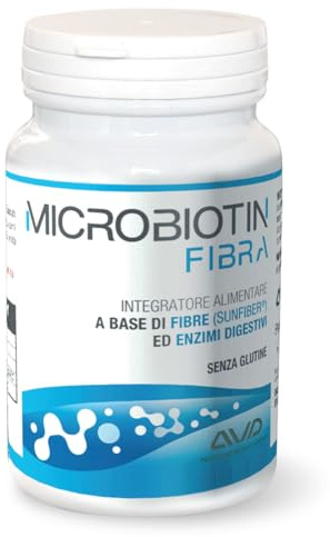 AVD REFORM | Microbiotin Fibra - integratore alimentare con fibre ed enzimi, formulazione in polvere pensata per l’uso quotidiano – 100 g – Prodotto in Italia