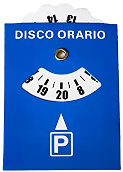 CARALL PT608279, Disco Orario Adesivo, Disco di Tempo Tipo Europa, Parchimetro Disco Parcheggio in Plastica Con Porta Permesso Autoadesivo