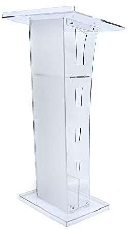 60 x 40 x 110 cm Acryl-Podiumsständer – LED-Rednerpulte mit buntem Licht, professioneller Kanzel-Vortragstisch, Podium für Redebüros, Klassenzimmer