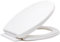 Requisite Needs Soft Close Toilet Seat, Easy to Clean, Simple Top Fixing, Standard Toilet Seats White with Adjustable Hinges.
