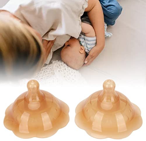 2 Pezzi Protezioni per Capezzoli in Silicone per Allattamento Neonato, Protezioni per Capezzoli per Allattamento Al Seno Doppia Ventosa Protezione per Protezioni per Capezzoli