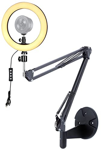 AYIZON Kiyo Pro Webcam-Ringlicht-Wand Halterung, 26cm Licht mit Faltbarer Wand Halter kompatibel mit Razer Kiyo, Kiyo Pro, Kiyo X Webcams