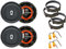 SoundPLUS Kit 4 Casse Hertz DCX 165.3 coassiali per Alfa 147/159 da 165mm con 2 Supporti Anteriori, 2 Posteriori e 4 Connettori