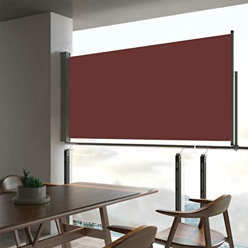 Tendalino laterale estensibile 80×300 cm marrone