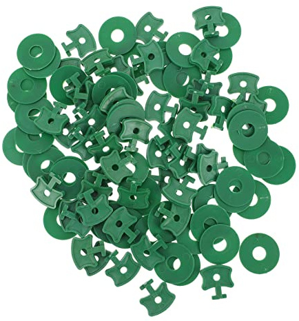 TOYANDONA 150 Juegos Clip de Fijación de Invernadero de Aluminio Verde Organizador de Plantas y Flores de Clips Accesorios para Colgar Invernaderos