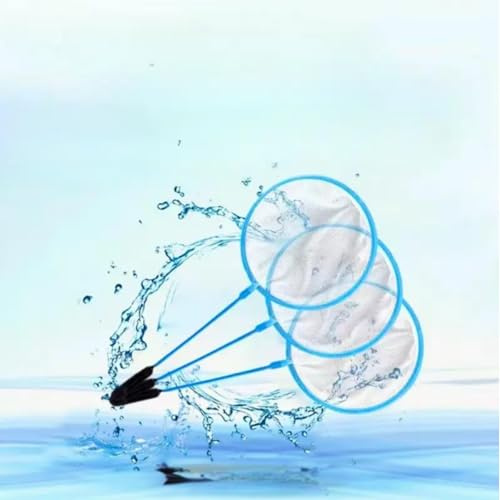 Filets Mini Aquarium – Filets Élastiques PE avec Poignée Douce Maille Fine Non dommage pour Poissons, crevettes et alevins (7,5 cm Largeur x 19 cm Longueur Totale)