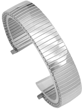 16-22mm Herr Dam Armband Elastisk Stretch Metallrem Rostfritt Stål Universal Ersättningsarmband