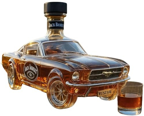 Geometrisk 400 ml blyfri kristall whiskykaraffset, elegant karaff för Bourbon, Scotch och sprit, idealisk hembardekor och present