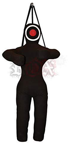 Grappling Dummy, MMA Jiu Jitsu Judo Sacco da Boxe, Manichino alla Prese Nero (3 Pieds (36) - 90 cm - Non Riempito)