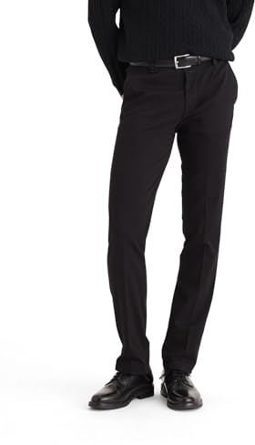 Dockers Easy Khaki Slim Fit, Pantaloni Uomo, Nero, 34W / 32L