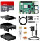 NinkBox Raspberry Pi 4 Modello B Starter Kit, RPi Barebone 8GB RAM + ROM128GB, Alimentatore 5.1V / 3A con Interruttore,Ventola, dissipatore di calore, 2 cavi Micro HDMI