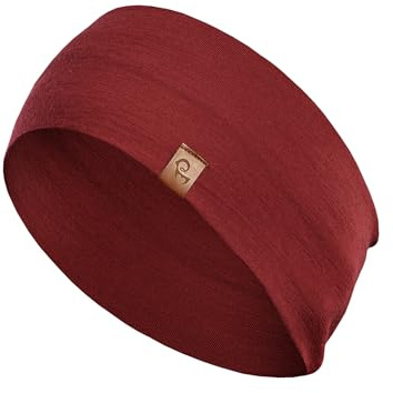 menique Diadema de lana merino 100 % para mujeres y hombres, banda deportiva para el sudor, calentador de orejas de lana térmica de invierno, banda para el sudor, banda de entrenamiento para correr