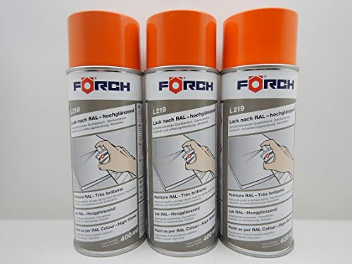 Förch SIGNALORANGE ORANGE RAL 2010 LACK LACKSPRAY SPRAY SPRAYDOSE 400ML (3)
