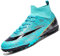 VTASQ Fußballschuhe Herren High Top TF Kunstrasen Fussballschuhe Kinder Jungen Trainingsschuhe Professionelle Athletics Outdoor Sport Turf Football Schuhe Unisex Türkis 40 EU