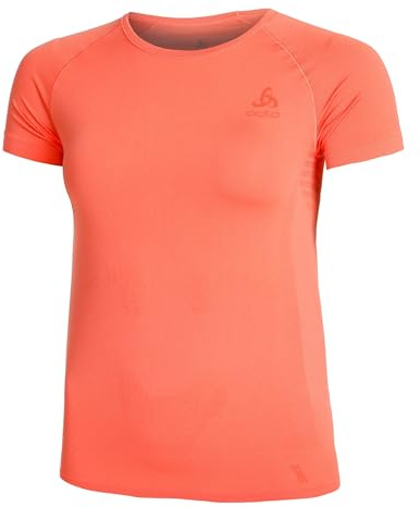 Odlo Femmes Performance X-Light Eco Top Crew Neck Vêtements De Course Maillot De Corps Living Coral - Corail L