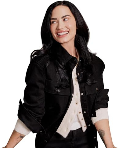 Amazon Essentials Women's (Demi's Pick) Oversized-Fit Heavyweight Denim Shirt Jacket, Black, M