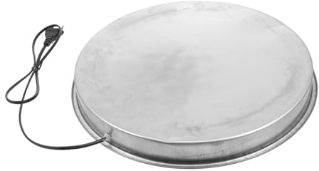 Kisangel Geflügeltränken Heizsockel Mit Geschlossener Heizbasis Metall Wassertemperaturregler Für Hühnertränke Frostsicherer Haustier Wassererhitzer Im Winter